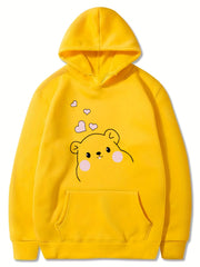 Girls Bear Pattern Smart Hoodie for Halloween Party
