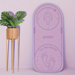 Non-slip Oval Yoga Mat - TPE Shock-absorbing Skipping Mat