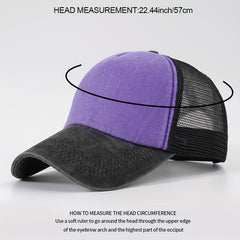 Distressed Mesh Trucker Hat Unisex Baseball Cap for Women