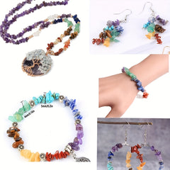 Natural Stone Beads Gemstone Crystal Loose Bead DIY Bracelet Jewelry Making
