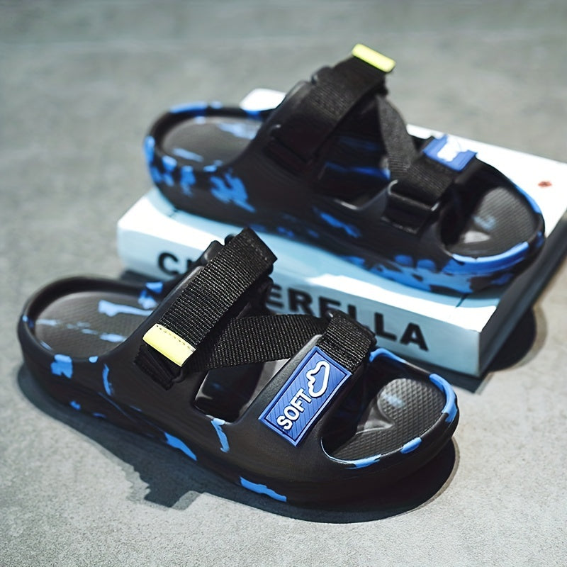 Men's Camo Platform Slides - Non Slip Comfort - Indoor/Outdoor