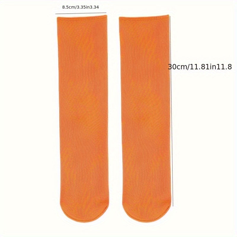 5 Pairs Winter Warm Socks Thick Snow Socks Solid Thermal Unisex Cold Weather
