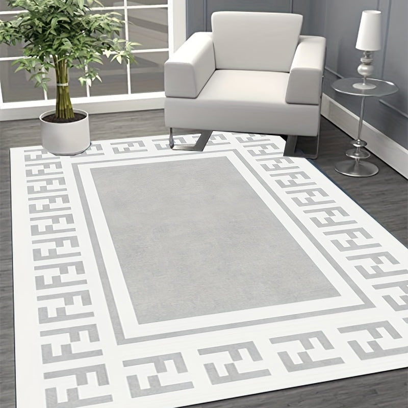 Large Boho Shaggy Rug Soft Anti Fatigue Waterproof Non Slip Farmhouse Style