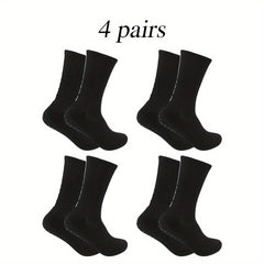 4 Pairs Non Slip Football Socks Breathable Crew Outdoor Sports Soccer Socks