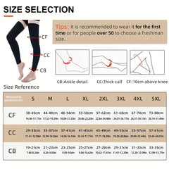15 21mmHg Compression Sock Footless Class 1 Support Men Women