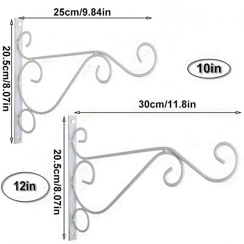 Metal Plant Bracket 25 30 48 Cm Iron Wall Hanger Hook