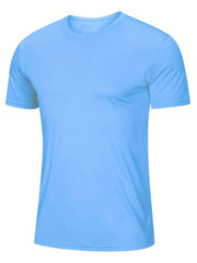 Men's Sun Protection Breathable Sports T-Shirt for Outdoor Activities