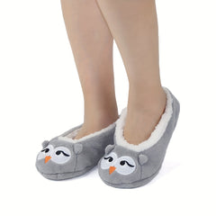 Cartoon Animal Fuzzy Socks & Warm Floor Socks Women's Stockings
