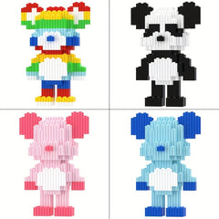 593pcs Bear Block Models - Challenging Hand-built Toys