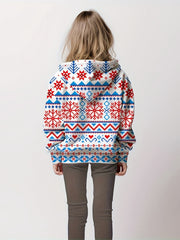 Girls Christmas Hooded Pullover Kids Clothes For Christmas Gift