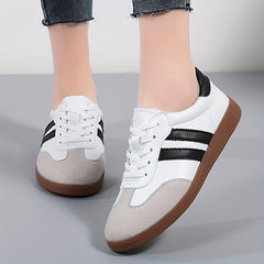 Women's Lightweight Lace-up Outdoor Flats Soft Sole Shoes