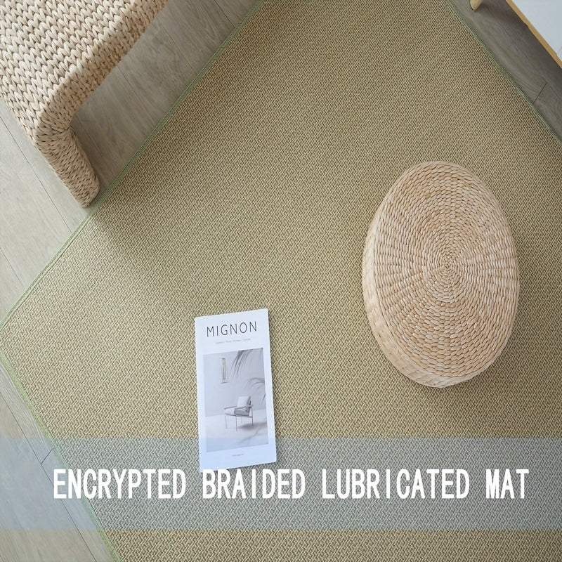 Breathable Natural Fiber Summer Carpet for Living Room and Pet Play Area
