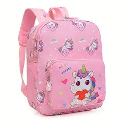 Kids Cartoon Unicorn Backpack Large Capacity Schoolbag