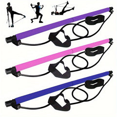 Portable Yoga Pilates Stick Resistance Band Pedal Stretcher