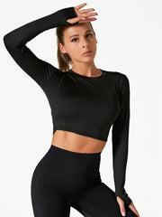 High Impact Long Sleeve Yoga Tee Women's Activewear
