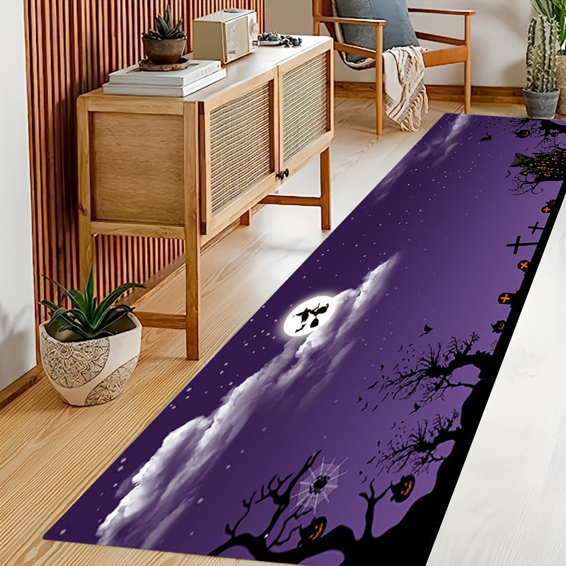 Halloween Pumpkin Runner Rug Soft Anti-fouling Kitchen Mat