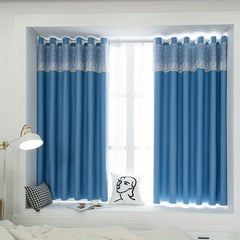 1pc Lace Shading Curtains For Living Room Bedroom Indoor Sunshades