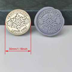 Christmas Wax Seal Stamp Retro Style Lacquer Seal Head Handle Craft Wax Seal Hea