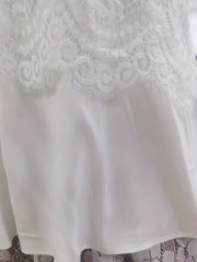 Summer Lace Top & Layered Skirt Set for Women