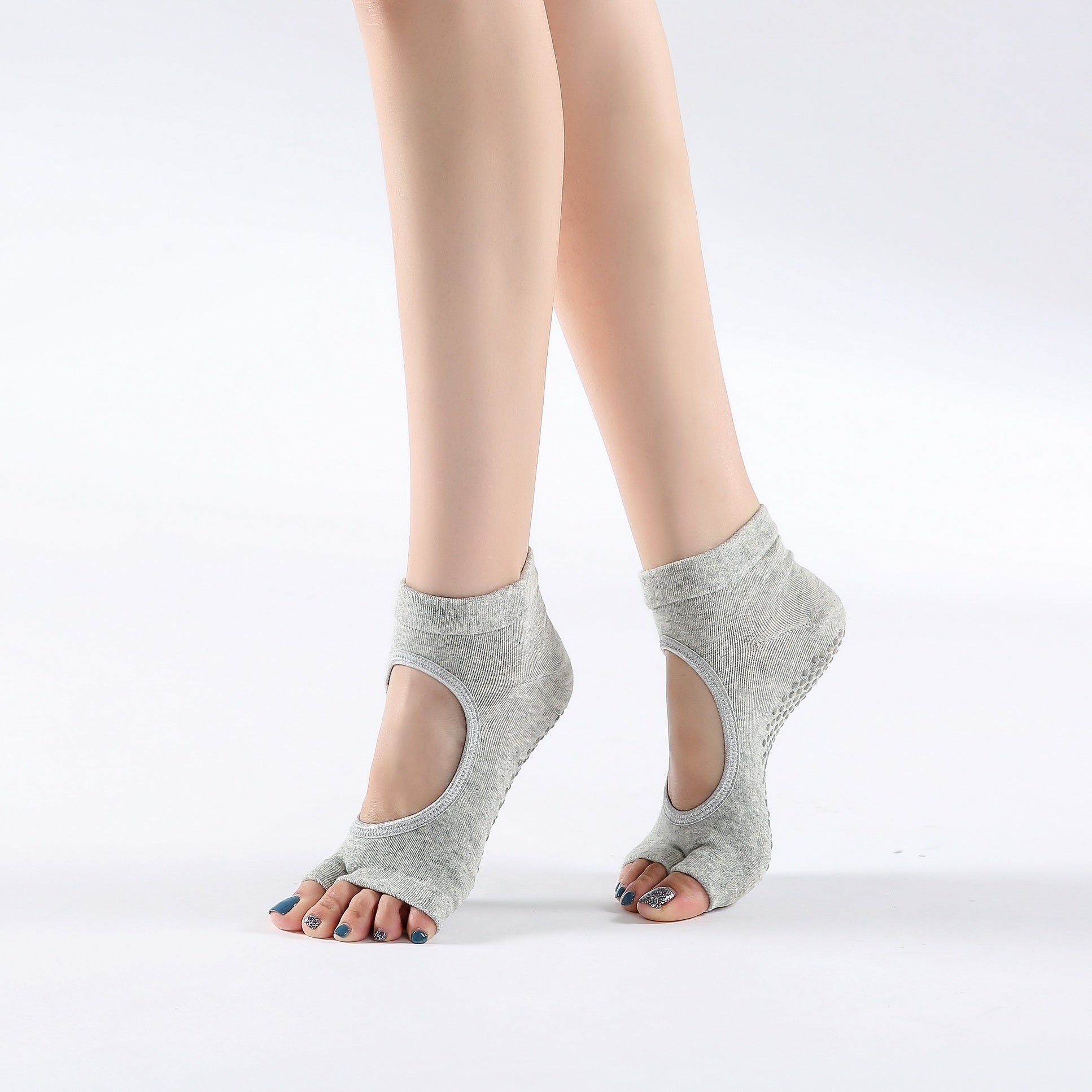 Split Toe Grip Socks Open Toe Non Slip Yoga Socks