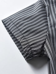 Boys Striped Button Shirt with Bowtie - Summer Clothes