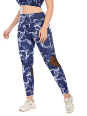 Camo Print Mesh Fitness Leggings Women Plus Size Breathable Sports Leggings