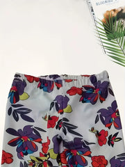 Girls Flower Pattern Leggings All Seasons Sports Gift