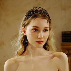 Beaded Crystal Mesh Hairband Headband Party Decor