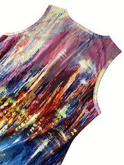 Casual Tank Top Round Neck High Stretch Tank Top