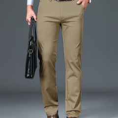 Men's Classic Formal Stretch Dress Pants for Spring Summer Business