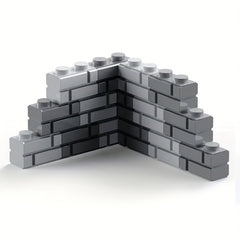 120pc 1x2 Wall Brick Building Blocks Military Fence