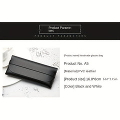 PU Leather Travel Sunglasses Case Eyeglass Protection Bag