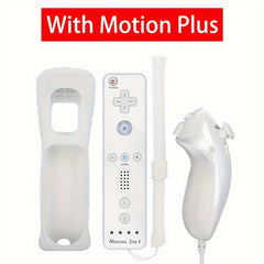 Wireless Gamepad Motion Remote Nunchuck Set with Silicone Case
