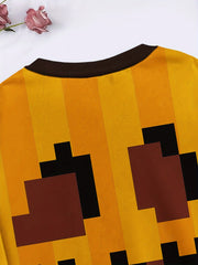 Creative Pattern Graphic Crew Neck Sweatshirt Long Sleeve Sports Gift
