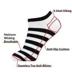 6 Pairs Women's Casual Low Cut Ankle Socks Stockings