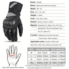 Waterproof Motorcycle Gloves with Touch Screen - Stay Warm & Dry This Winter