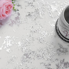 Rectangular Silver Thin Gauze Tablecloth