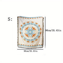 Retro Portable Picnic Mat Moisture-Proof Decor Sofa Blanket