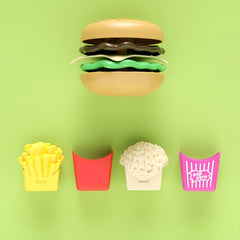 27pcs Mini French Fries Hamburger Toy Set House Pizza Bread Simulation Food