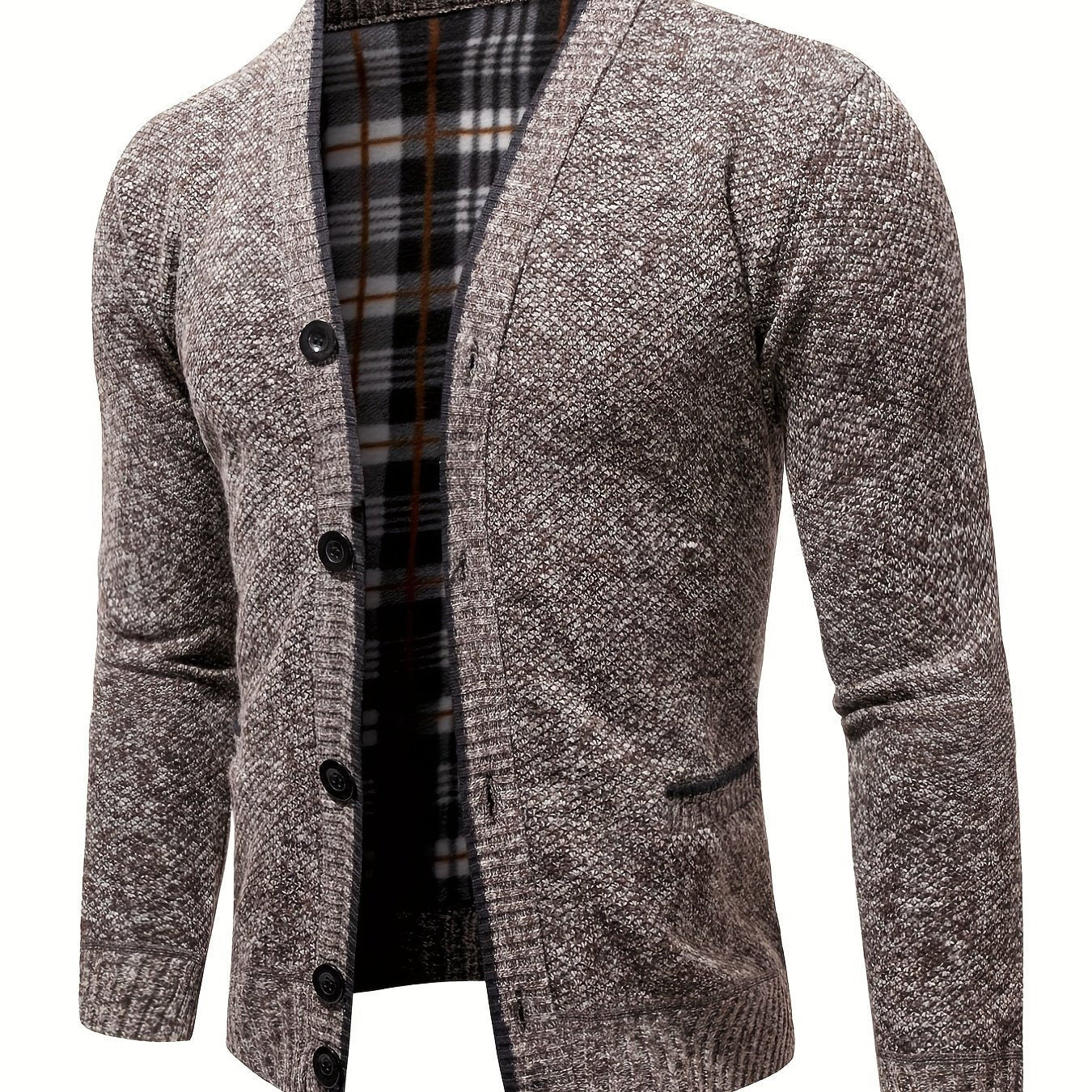 Men's Lightweight V Neck Cardigan Sweater with Pockets