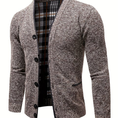 Men's Lightweight V Neck Cardigan Sweater with Pockets