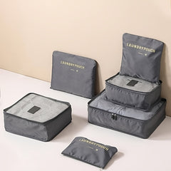 6pcs Travel Storage Bag Portable Clothes and Shoes Packing Bag Set