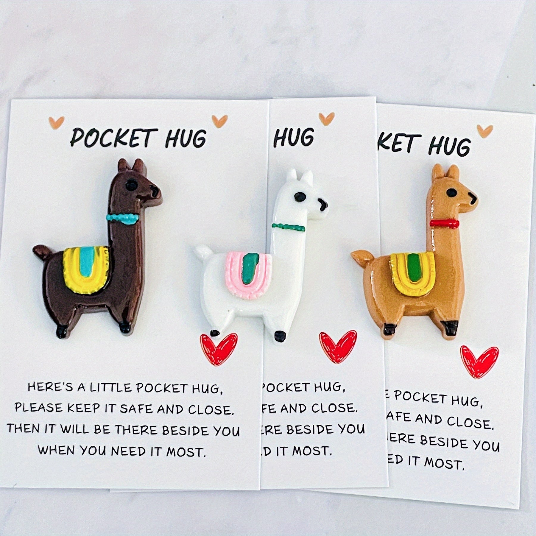 6pcs 12pcs Mixed Pocket Hug Animal Bag Charms Love Care Party Gift