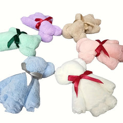 1PC Bear Towel Gift Soft Plush Doll Towel Functional Cartoon Doll Gift