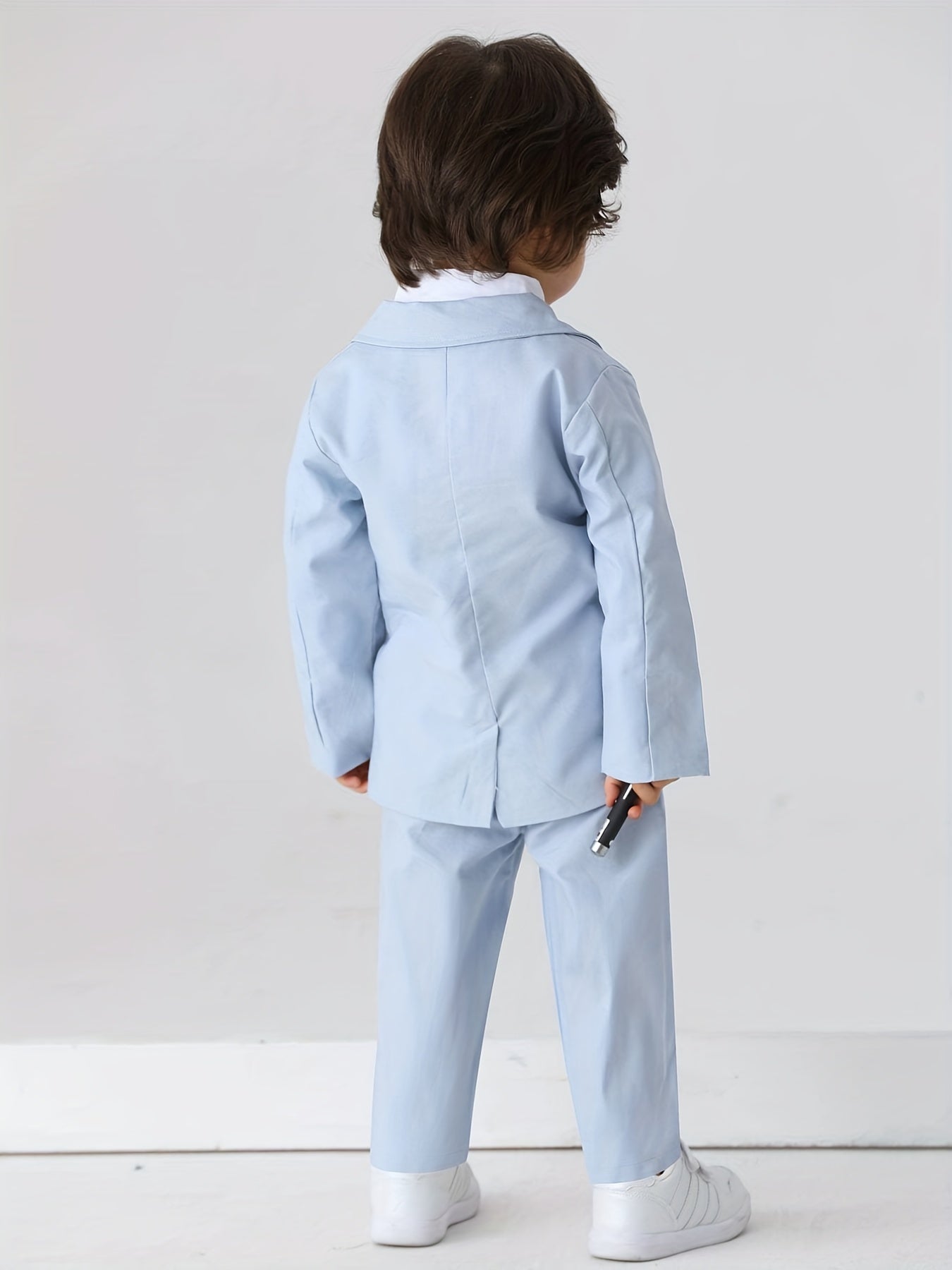 Boys Blazer Pants Suit with Bowknot for Wedding Birthday Party
