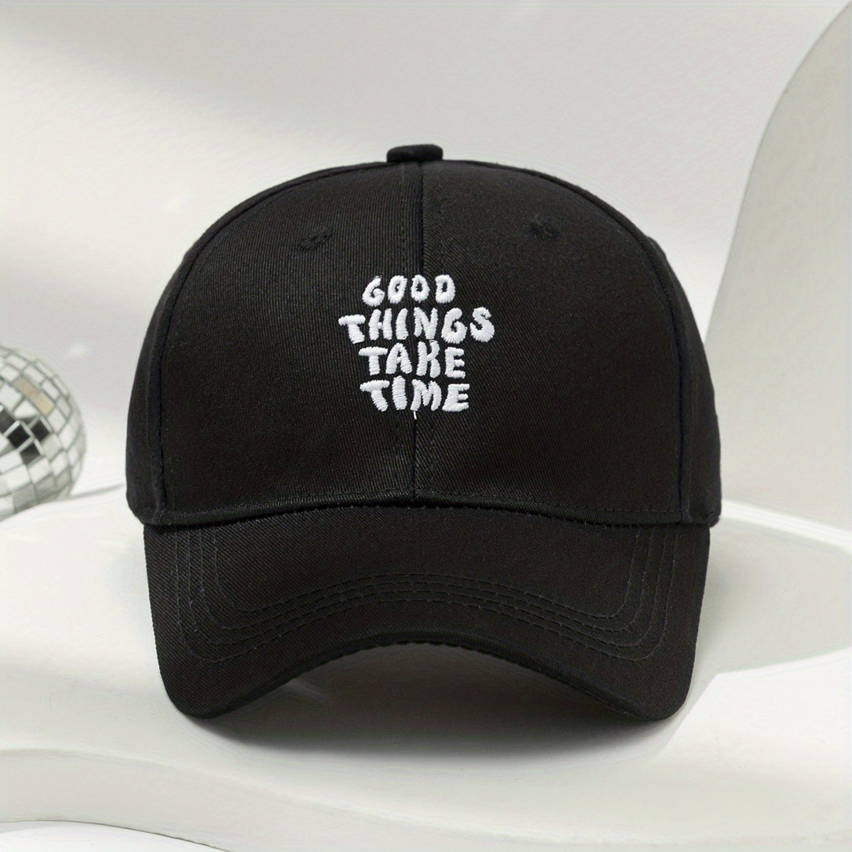 Good Things Take Time Baseball Cap Embroidery Unisex Sun Hat Adjustable