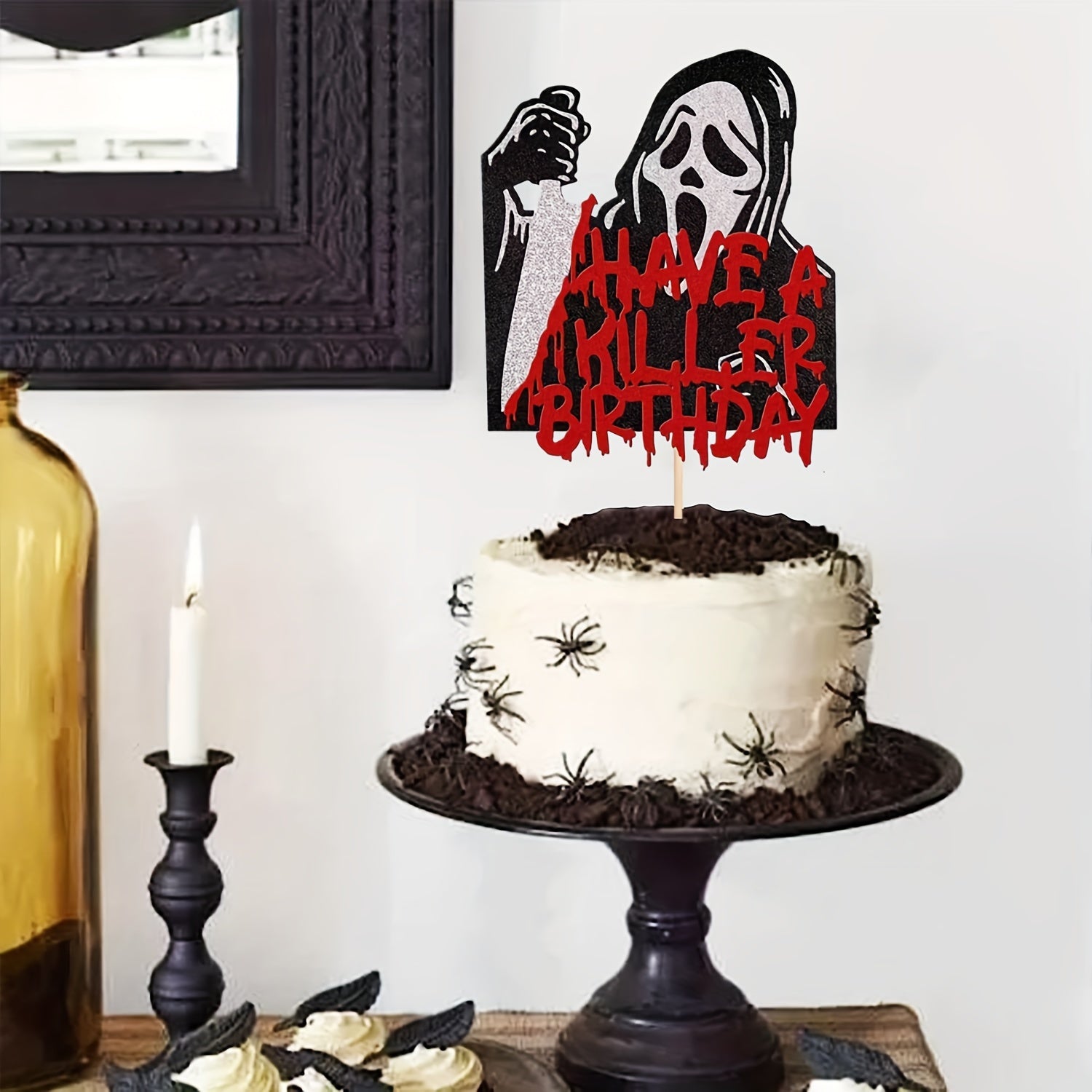 Halloween Cake Insert Horror Decoration
