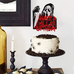 Halloween Cake Insert Horror Decoration
