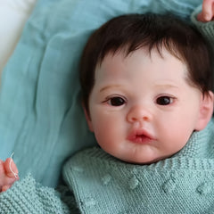Waterproof Reborn Baby Doll Full Body Soft Vinyl Lifelike Rooted