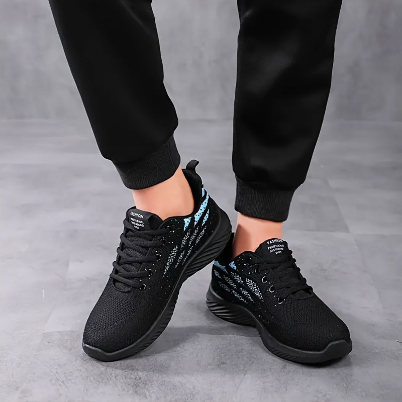 Men's Lace up Sneakers Athletic Shoes Breathable Running Basketball